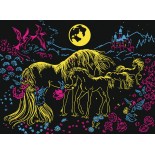 Puzzle fosforescent Ravensburger - Unicorns in the Moonlight, 100 piese (13670)
