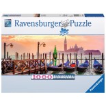 Puzzle panoramic Ravensburger - Gondolas in Venice, 1000 Piese (15082)