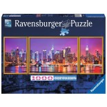Puzzle panoramic Ravensburger - Triptych New York, 1000 Piese (19792)