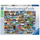 Puzzle Ravensburger - 99 Beautiful Places of the World, 1500 Piese (16319)
