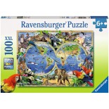 Puzzle Ravensburger -Animals of the World, 100 Piese Xxl (10540)