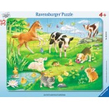 Puzzle Ravensburger -Animals on the Meadow, 35 Piese (06119)