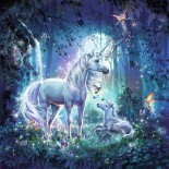 Puzzle Ravensburger -Beautiful Unicorn, 3X49 Piese (09291)