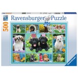 Puzzle Ravensburger - Collage -Dogs, 500 Piese (14708)