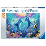 Puzzle Ravensburger -Dance of the Dolphins, 500 Piese (14811)