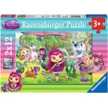 Puzzle Ravensburger - Little Charmers, 2X12 Piese (07608)