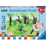 Puzzle Ravensburger - Loup, 2X12 Piese (07627)