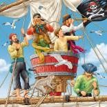 Puzzle Ravensburger - Pirates, 3X49 Piese (08030)