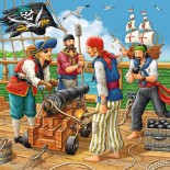 Puzzle Ravensburger - Pirates, 3X49 Piese (08030)