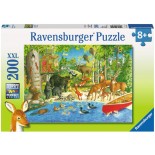 Puzzle Ravensburger -Woodland Friends, 200 Piese Xxl (12740)