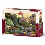 Puzzle Art Puzzle - Cottage and Colorful Garden, 1500 piese (Art-Puzzle-4541)