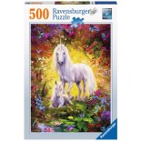 Puzzle Ravensburger - Unicorn with Foal, 500 Piese (14825)