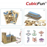 Puzzle 3D Cubic Fun - Notre Dame de Paris, 53 piese (Cubic-Fun-C242H)