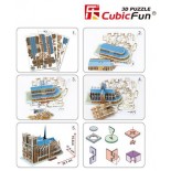Puzzle 3D Cubic Fun - Our Lady of Paris, 40 piese (Cubic-Fun-C717H)