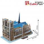 Puzzle 3D Cubic Fun - Our Lady of Paris, 40 piese (Cubic-Fun-C717H)