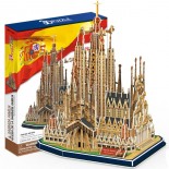 Puzzle 3D Cubic Fun - Sagrada Familia, 194 piese (Cubic-Fun-Mc153H)
