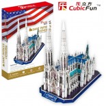Puzzle 3D Cubic Fun - Saint Patrick's Cathedral, 117 piese (Cubic-Fun-Mc103H)