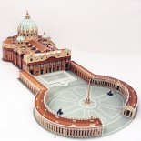 Puzzle 3D Cubic Fun - Saint Peter's Basilica in Rome, 144 piese (Cubic-Fun-Mc092H)