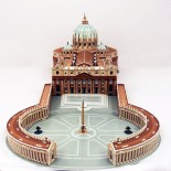 Puzzle 3D Cubic Fun - Saint Peter's Basilica in Rome, 144 piese (Cubic-Fun-Mc092H)