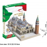 Puzzle 3D Cubic Fun - St. Mark's Square, 107 piese (Cubic-Fun-Mc209H)