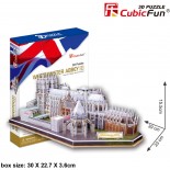 Puzzle 3D Cubic Fun - United Kingdom:Westminster Abbey, 145 Piese (Cubic-Fun-Mc121H)