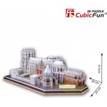 Puzzle 3D Cubic Fun - United Kingdom:Westminster Abbey, 145 Piese (Cubic-Fun-Mc121H)
