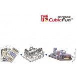 Puzzle 3D Cubic Fun - United Kingdom:Westminster Abbey, 145 Piese (Cubic-Fun-Mc121H)