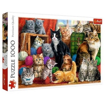 Puzzle Trefl -Cats Meeting, 1000 Piese (10555) 2