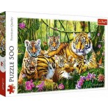 Puzzle Trefl -The Tiger Family, 500 Piese (37350)