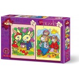 Puzzle Art Puzzle - The Rabbits and The Bear Family, 35/60 piese (Art-Puzzle-4498)