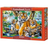 Puzzle Castorland -Tigers by the Stream, 1000 Piese (104413)