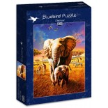 Puzzle Bluebird - Adrian Chesterman:Elephant, 1000 Piese (70314-P)