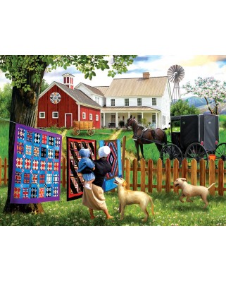 Puzzle SunsOut - Family Homestead, 500 piese XXL (Sunsout-28769)