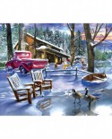 Puzzle SunsOut - Snowed In, 500 piese (Sunsout-31530)