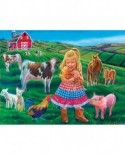 Puzzle SunsOut - Tricia Reilly-Matthews: Fun on the Farm, 300 piese XXL (Sunsout-35961)