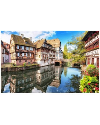 Puzzle din plastic Pintoo - Strasbourg, Petite France, 4000 piese (H1755)