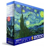 Puzzle Eurographics - Vincent Van Gogh:Starry Night, 2000 Piese (8220-1204)