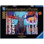 Puzzle Ravensburger -Winter Moose, 1000 Piese (13979)