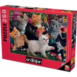 Puzzle Anatolian - Marthy H. Segelbaum: Kittens at Play, 260 piese (3327)