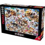 Puzzle Anatolian - Howard Robinson: Selfie Pet Collage, 2000 piese (3947)