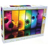 Puzzle Gold Puzzle - Planets Illustration, 1500 piese (Gold-Puzzle-61444)