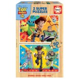 Puzzle din lemn Educa -Toy Story 4, 2X50 Piese (18084)