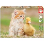 Puzzle Educa -Adorable Friends, 500 Piese, Include Lipici (18467)