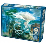 Puzzle Cobble Hill - White Dragon, 500 piese XXL (Cobble-Hill-85071)