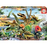 Puzzle Educa -Dinosaurs, 500 Piese (17961)