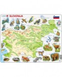 Puzzle Larsen - Physical Map of Slovenia, 65 piese (K25-SI)