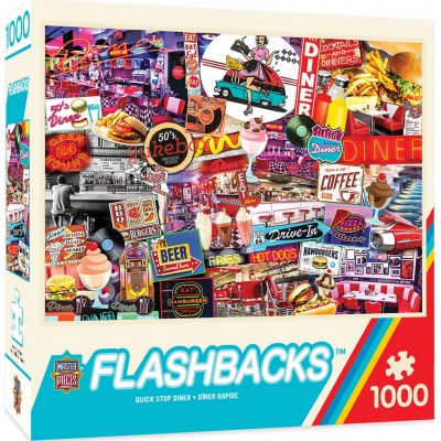 Puzzle Master Pieces - Flashback - Quick Stop Diner, 1000... 2