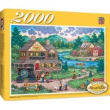 Puzzle Master Pieces - Adirondack Anglers, 2000 piese (Master-Pieces-71968)
