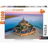 Puzzle Nathan - Le Mont-Saint-Michel, France, 1500 Piese (87805)