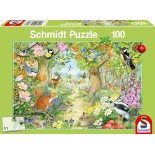 Puzzle Schmidt - Animals In The Forest, 100 piese (56370)